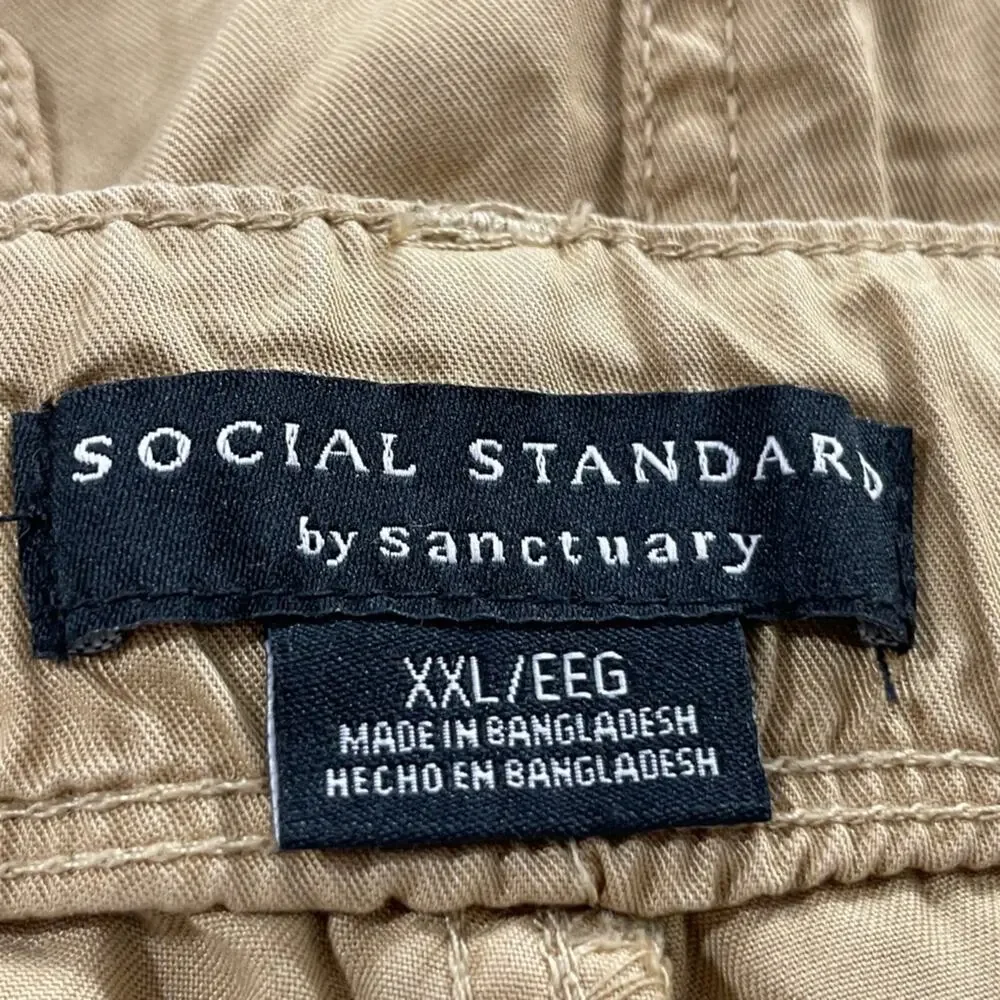 NWT Social Standard Sanctuary Anthro Shorts Hiking Camp Camel Size XXL
